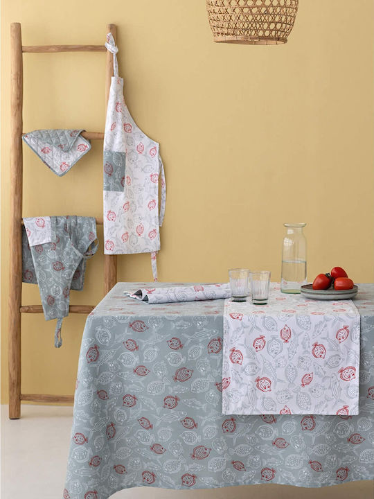 Palamaiki Tati TAT12 Ποδιά Κουζίνας Λευκή 160x80cm 8101375