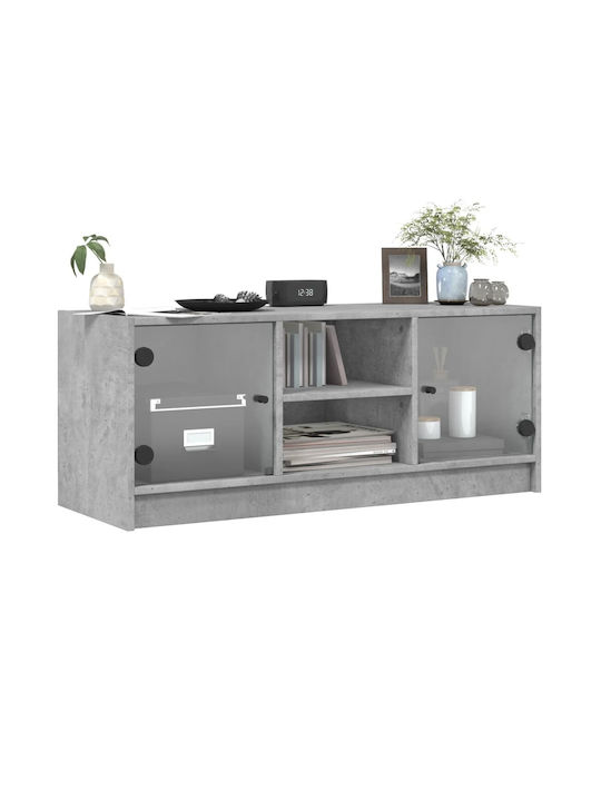 vidaXL TV-Ständer Grau M102xP37xH42cm