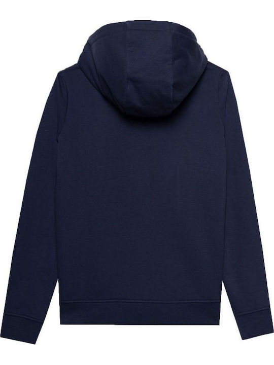 Women's Sweatshirt Jacket Hooded Navy Blue
