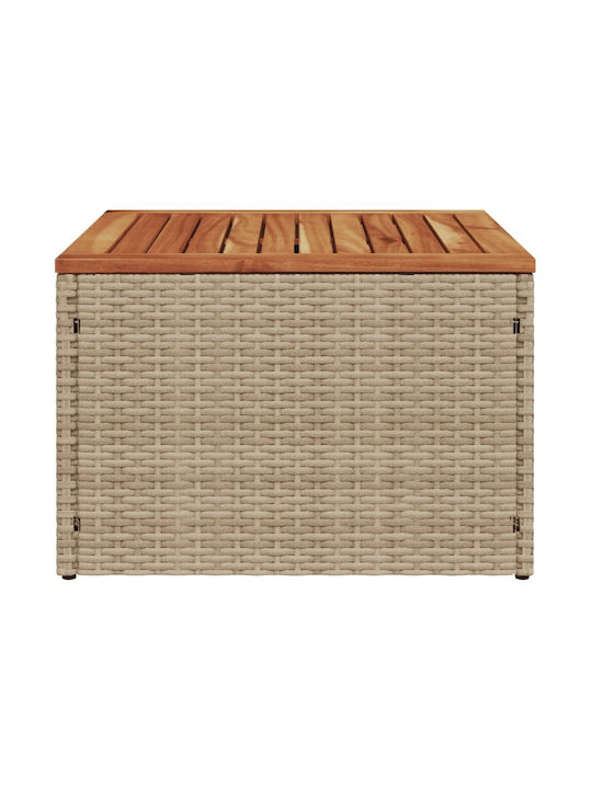 Sitting Room Table for Small Outdoor Spaces Beige 55x55x37cm