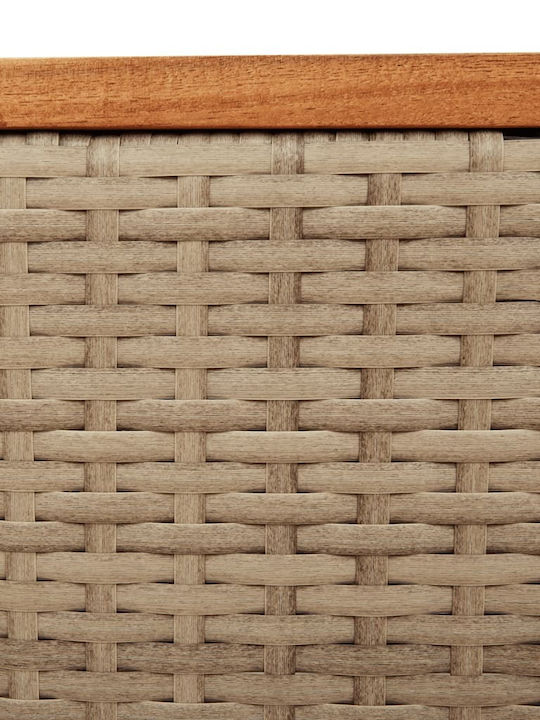 Sitting Room Table for Small Outdoor Spaces Beige 55x55x37cm