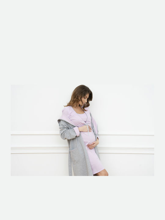 Italian Fashion Nachthemd Schwangerschaft & Stillen Rosa