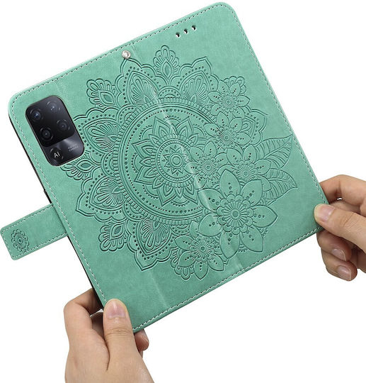 Erbord Книга Изкуствена кожа / Пластмаса / Силикон Зелен (Oppo A94)