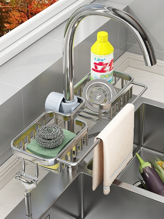 Itimport Inox Küchenspülen-Organisatoren Schwamm-Halter Grau
