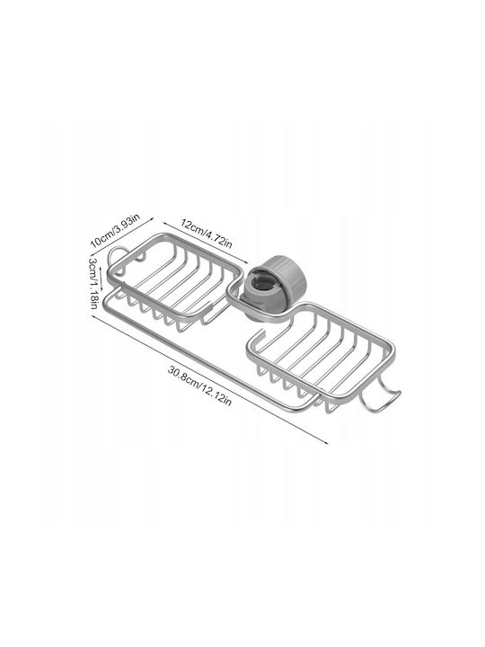Itimport Inox Küchenspülen-Organisatoren Schwamm-Halter Grau