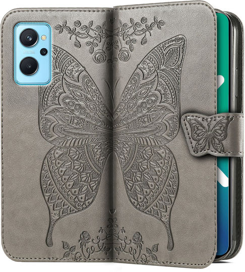 Erbord Book Synthetic Leather / Plastic / Silicone Gray (Realme 9iOppo A96)