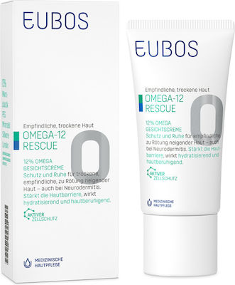 Eubos Omega-12 Rescue Moisturizing Cream Face Day for Dry/Sensitive Skin 50ml