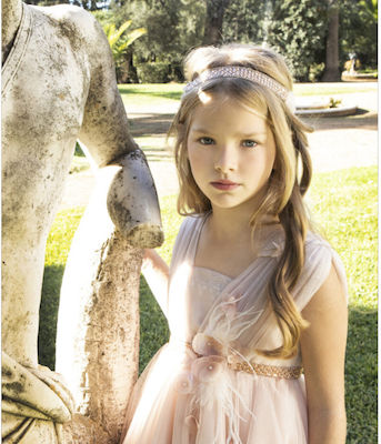 Baby Bloom Pink Lace Baptism Dress