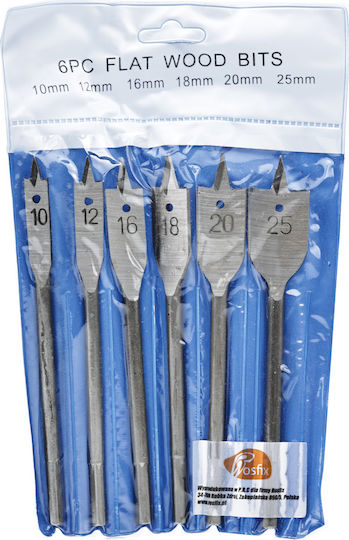Rosfix Set of 6 Drills for Wood