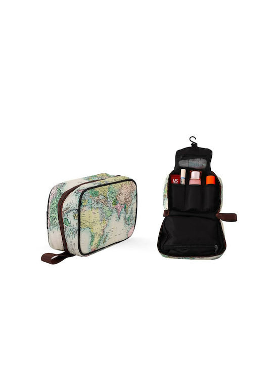 Toiletry Bag Maps in Multicolour color