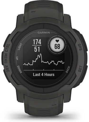 Garmin Instinct 2 45mm Waterproof Smartwatch with Heart Rate Monitor (Graphite)