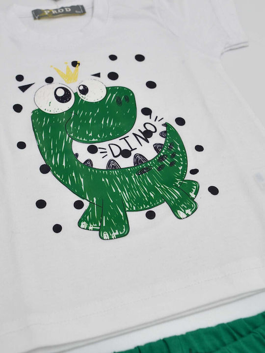 Prod Kids Pyjamas White / Green #ffffffff / #008000