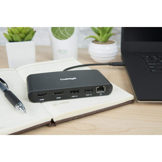 CalDigit Thunderbolt 3 Stație de andocare cu HDMI 4K PD Ethernet Negru (TB3-MINIDOCK-HM)