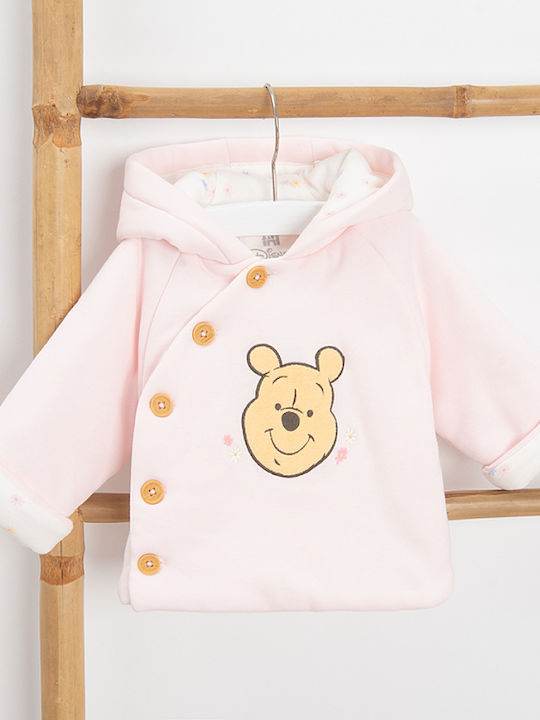 Kids Cardigan with Pink Hooded