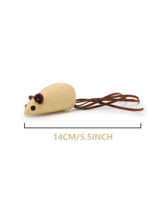 Nobleza Katzenspielzeug Maus Beige
