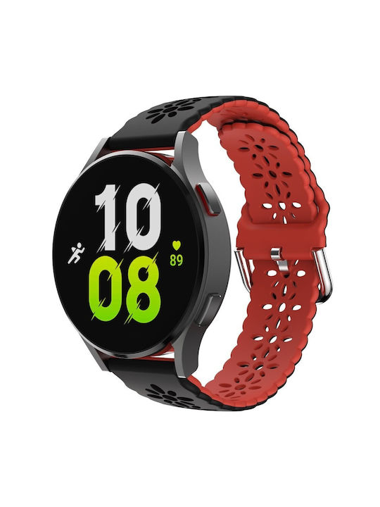 Armband Silikon Schwarz (Samsung Gear SportApple Watch 38/40/41mmVivomove HR)
