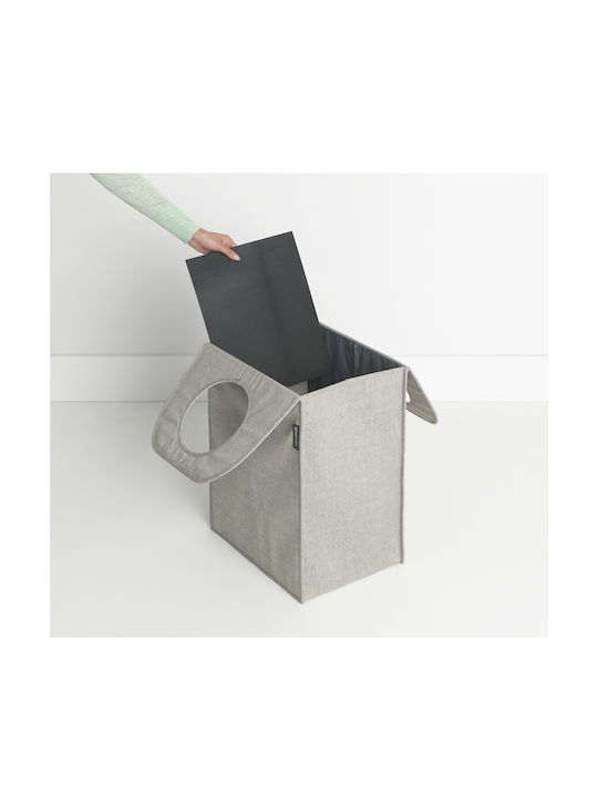 Brabantia Καλάθι Απλύτων Υφασμάτινο 55lt με Καπάκι 40.5x29.5x54cm Γκρι