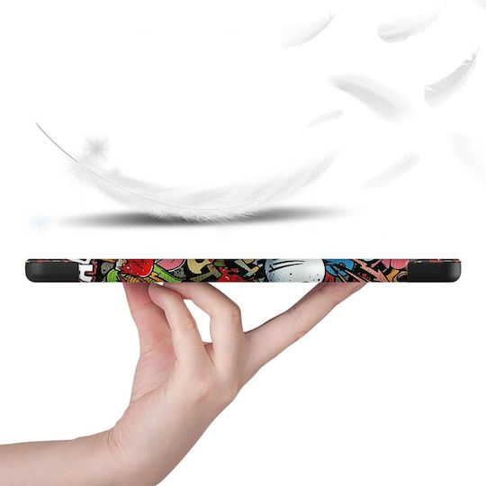 Graffiti Flip Cover Durabilă Multicoloră (Huawei MatePad SE 10.4 2022)