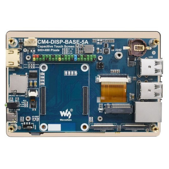 Waveshare Pi Display 5" 800x480, Dsi Interface, Capacitive Touchscreen - For Cm4