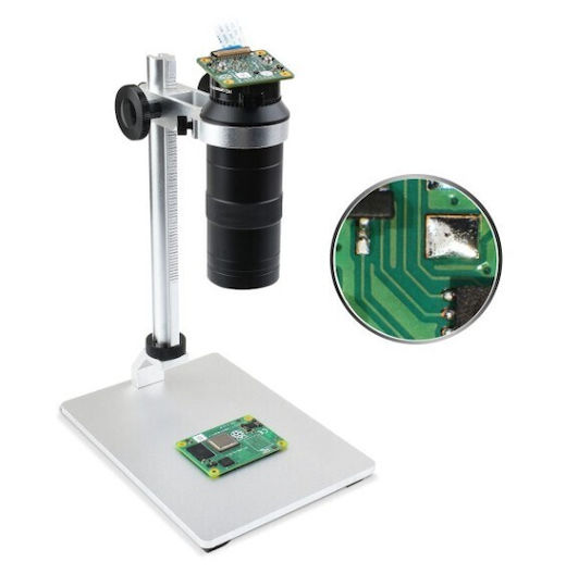 Waveshare Hq Camera Lens - 100x Industrial Microscope