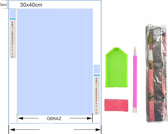 Segeltuch Diamond Painting Kit 60x40cm
