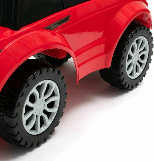BabyMix Mașină Ride On Cu Mâner Pentru Părinți Pentru 12+ Luni Roșie