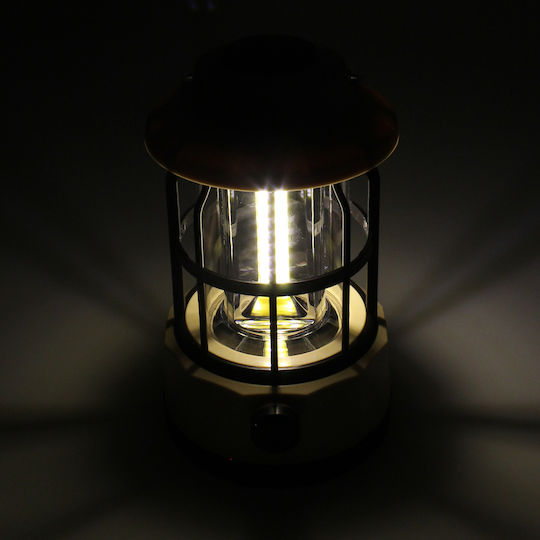 Invictus Lanternă Portabilă LED Reîncărcabilă Pentru Camping Cu Lanternă 250 Lumen Bej