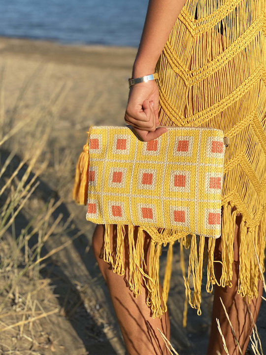 Toiletry Bag in Yellow color 29cm