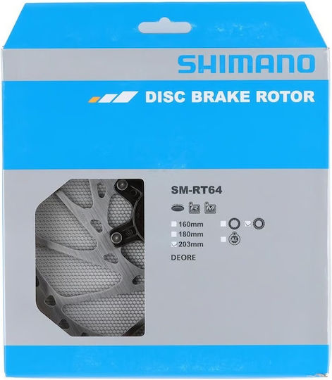 Shimano Deore Bicycle Disc Brake Rotor 203mm