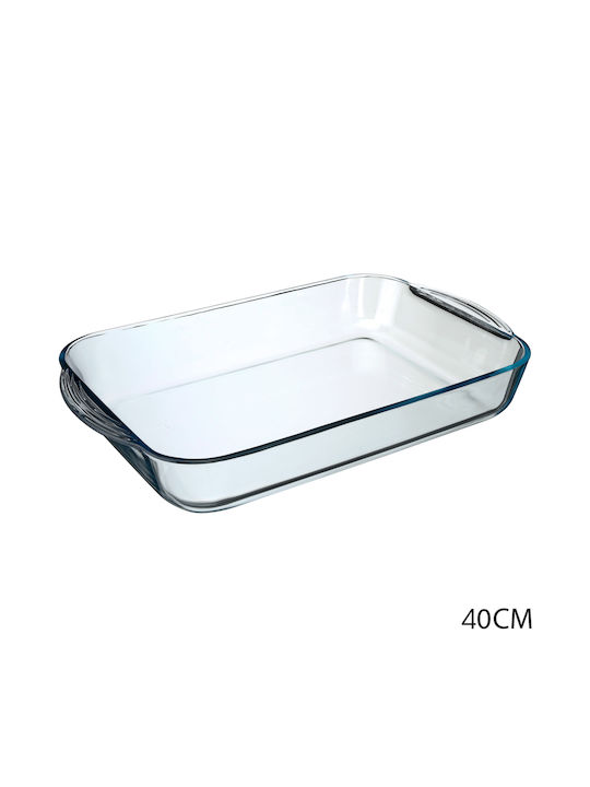Alorno Ορθογώνιο Πυρίμαχο Σκεύος Γυάλινο 40x27x6cm