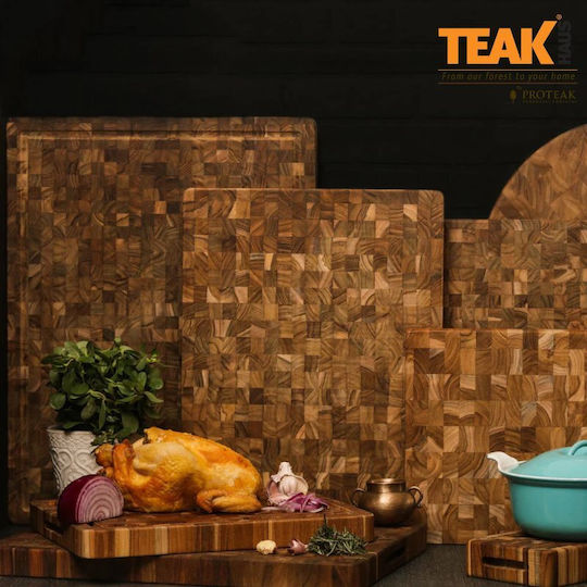TeakHaus Butcher Block Πλατώ Σερβιρίσματος Ξύλινο 45.7x15.2x5.1εκ.