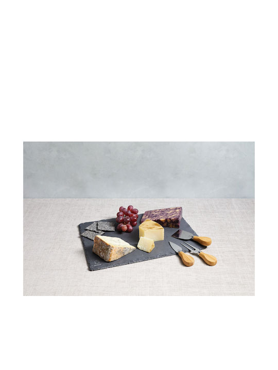 Kitchen Craft Stone Cheese Serving Platter 35x25cm 4pcs