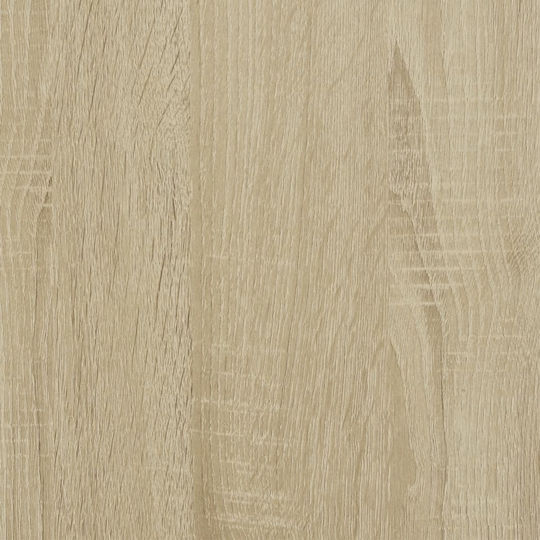Vitrină Suspendată pentru Sufragerie din Placă Aglomerată Bej cu Geam 35x37x120 cm