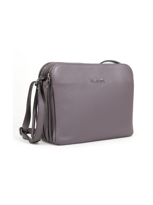 Pierre Cardin Leather Women's Bag Crossbody Purple