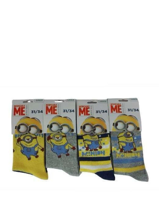 Minions Kindersocken Multicolour (MULTICOLOR) 4 Paar