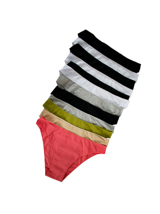 Bonito Baumwolle Damen Slip MultiPack