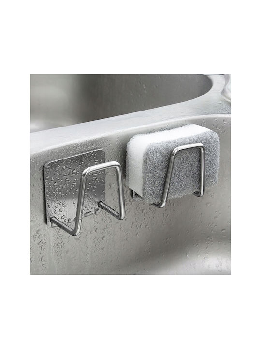 Кука Баня Единично с винтове ​5x5см Inox Сив