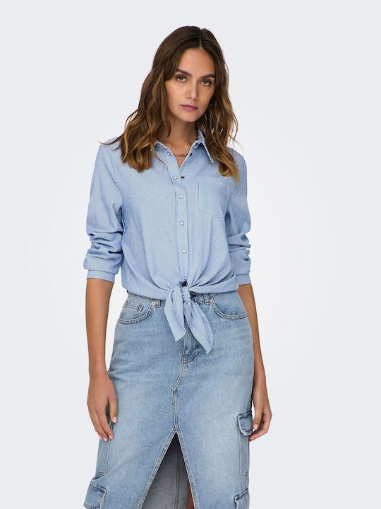 Only Denim Hohe Taille Midi Rock