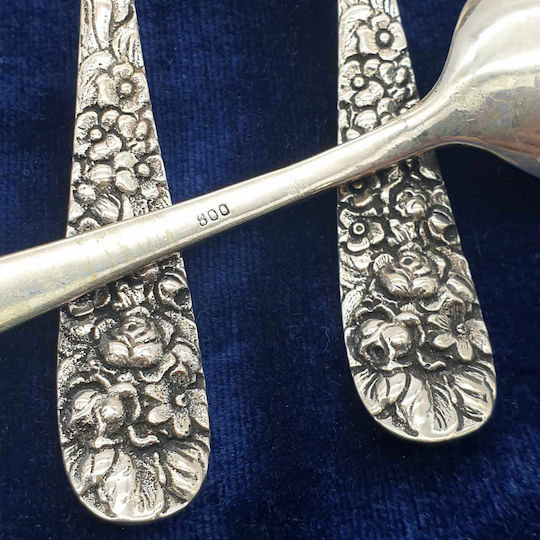Savvas Design Spoon Set Dinner Metallic Silver 14cm 6pcs