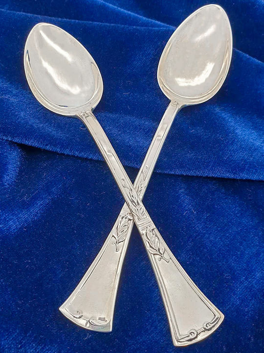 Savvas Design Löffelset Abendessen Metall Silber 14cm 6Stück