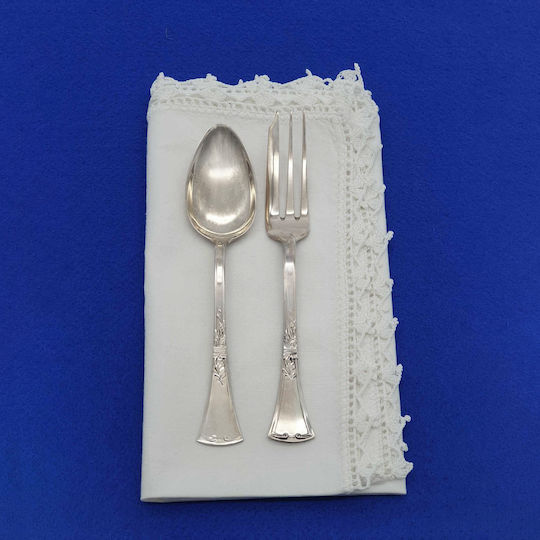 Savvas Design Spoon Set Dinner Metallic Silver 14cm 6pcs