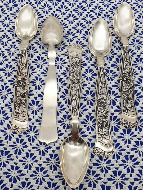 Savvas Design Σετ Κουτάλια Μεταλλικά 15cm 5τμχ