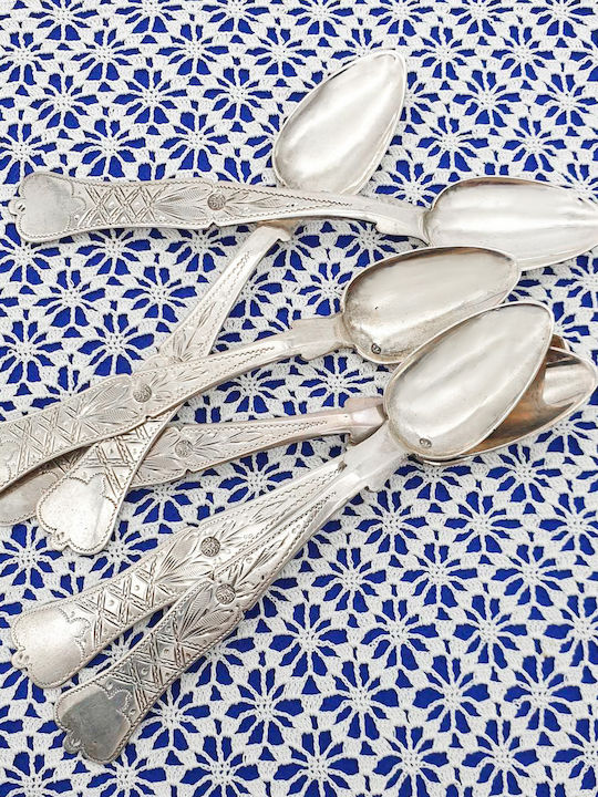 Savvas Design Σετ Κουτάλια Μεταλλικά 16cm 6τμχ