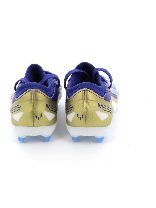Παιδικά Ποδοσφαιρικά Παπούτσια X Crazyfast Messi League με Τάπες Μπλε