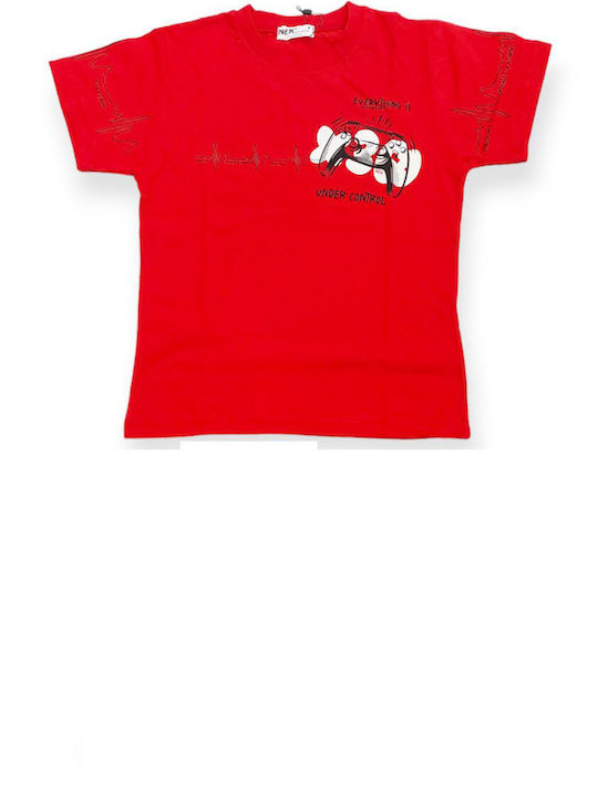 Nek Kids Wear Kinder Set mit Shorts Sommer 2Stück Red