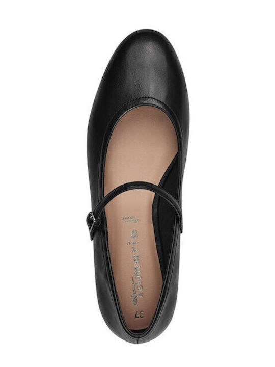 Synthetic Leather Ballerinas Black