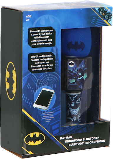 Batman Microfon Karaoke Wireless Albastru