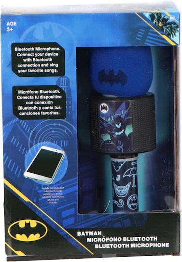 Batman Microfon Karaoke Wireless Albastru