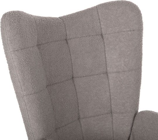 Fotoliu cu Puf Gri 70x74x105cm