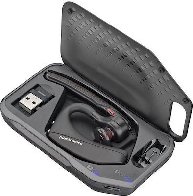 Poly Voyager 5200 Usb-a Bt Hs Auf dem Ohr Multimedia-Headsets mit Mikrofon und Verbindung Bluetooth in Schwarz Farbe